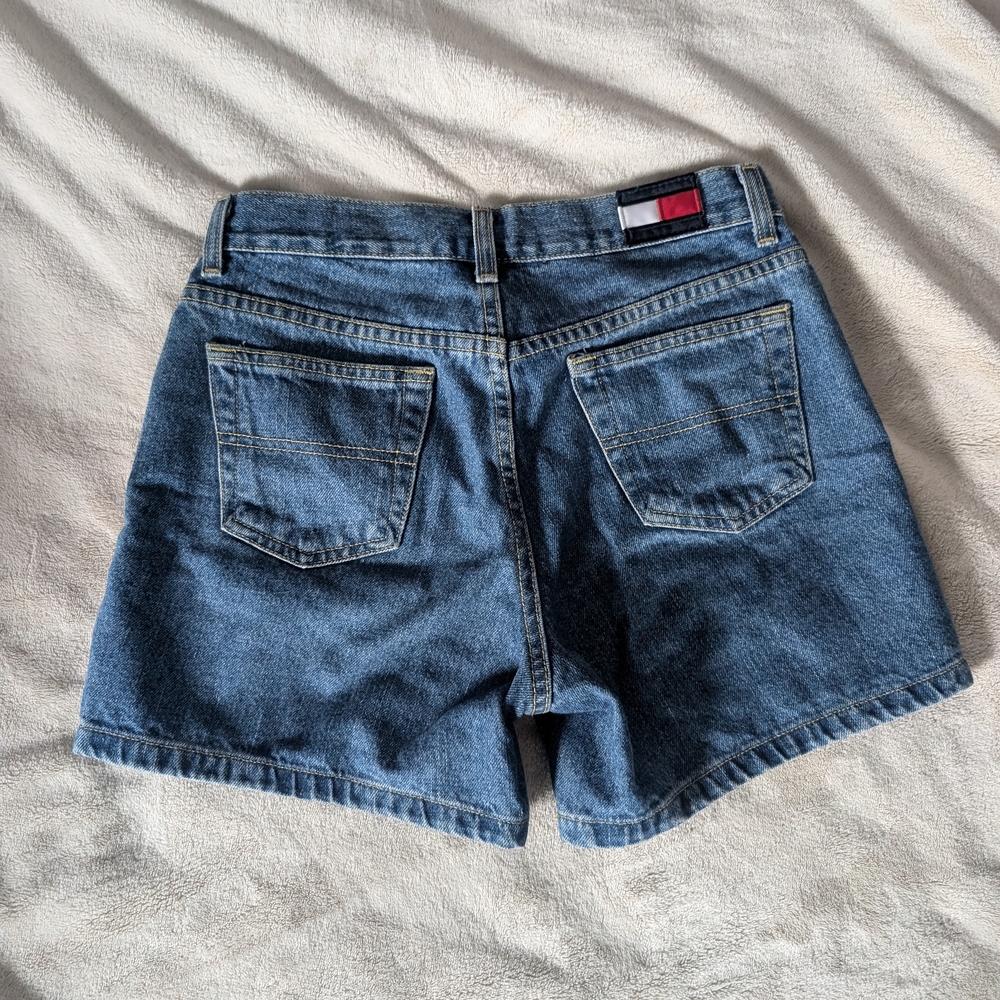 Tommy Hilfiger Logo Women's Blue Denim Shorts